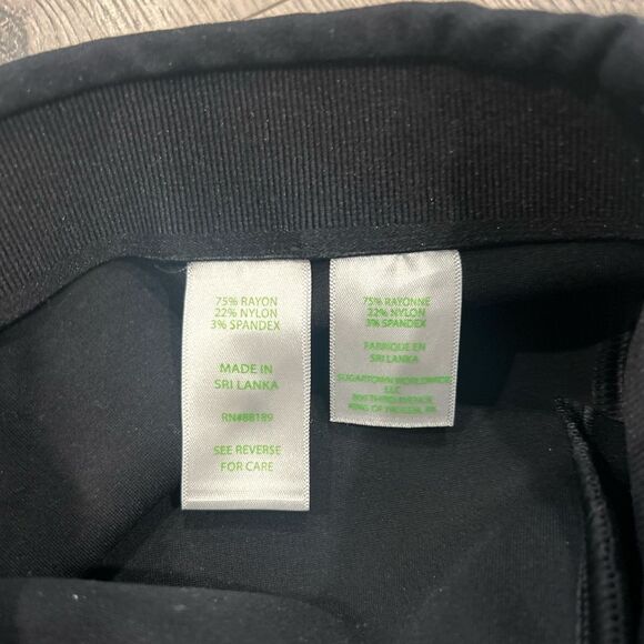 Lilly Pulitzer small ruffle black pants - Picture 5 of 6